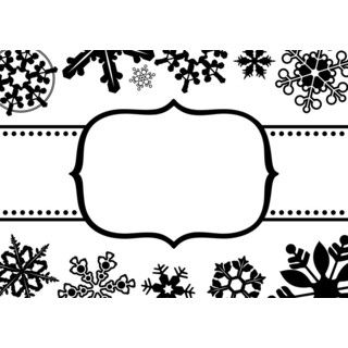 Cgull 12 0015 Snowflake Border Embossing Folder