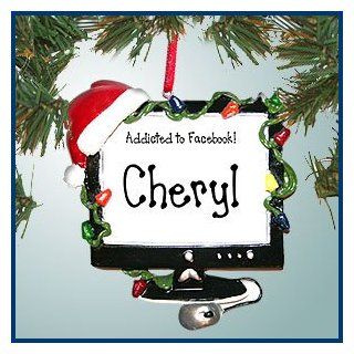 Personalized Christmas Ornaments   Christmas Computer   Personalized with Perfect Handwriting   Decorative Hanging Ornaments