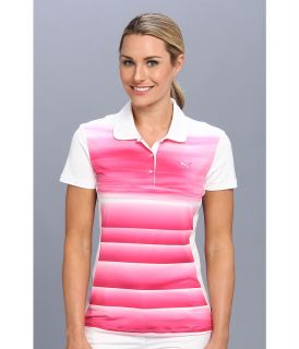 PUMA Golf Digi Sky Polo Womens Short Sleeve Pullover (White)