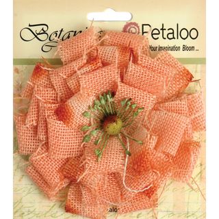 Textured Elements Burpap Blossom Large 4in apricot