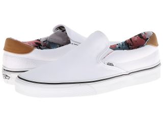 Vans Slip On 59 True White/Black) Skate Shoes (White)