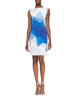 Womens Alyssa Sleeveless Geometric Python Print Dress   Elie Tahari   Atlantic