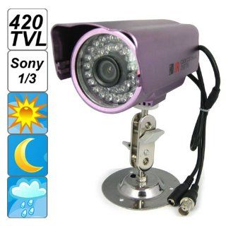 SecurityIng 420 TV Lines 1/3 Inch Sony CCD Weatherproof Surveillance CCTV Camera, 36 IR Infrared LEDs, Day Color Vision / Night Black White Vision, for Indoor / Outdoor / Home / Business Surveillance  Bullet Cameras  Camera & Photo