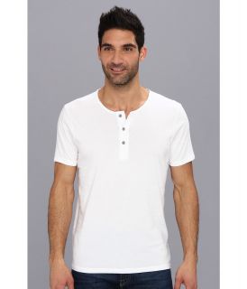 AG Adriano Goldschmied Commute S/S Henley Mens T Shirt (White)