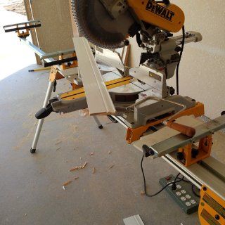 DEWALT DW7029 Wide Miter Saw Stand Material Support and Stop   Miter Saw Accessories  