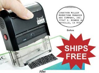 Identity Theft Protection Rubber Stamp   Large (42050 SEC K)  Business Stamps 