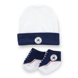 Converse Converse babies white hat and socks set