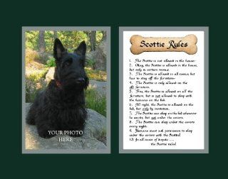 Dog Rules Scottie Wall Decor Pet Saying Dog Saying   Decorative Plaques