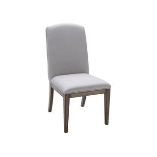Bank Silver Linen Dining Chairs (set Of 2)