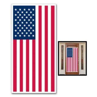USA FLAG   DOOR COVER   Banner   PATRIOTIC Party DECORATIONS  DECOR  4th of JULY  Indoor OUTDOOR 30" x 60"   BARBECUE   Cookout PARTIES Health & Personal Care