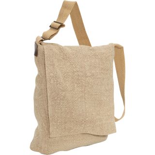 Earth Axxessories Washed Jute Messenger Bag