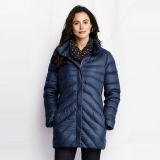 Lands End womens featherlight down parka