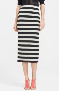 Burberry Prorsum Stripe Pencil Skirt