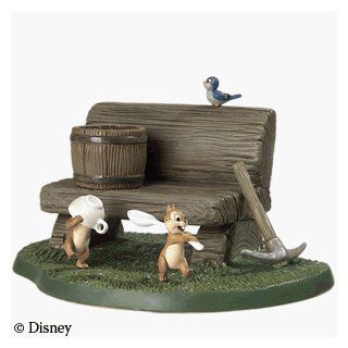 Snow White and the Seven Dwarfs Dwarfs' Cottage Bench   Collectible Figurines