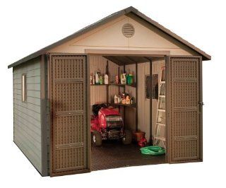 Lifetime 6433 11 by 11 Foot Outdoor Storage Shed with Windows  Patio, Lawn & Garden