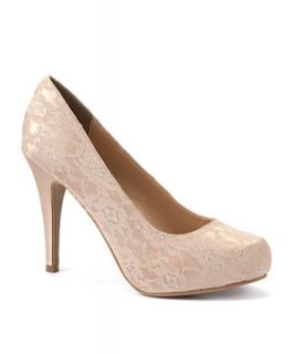 Champagne Lace Court Shoes