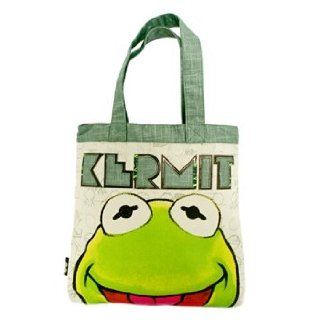 Muppet Show Kermit The Frog Face Canvas Tote Bag Shoes