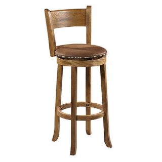 Distressed oak Bologna high swivel stool
