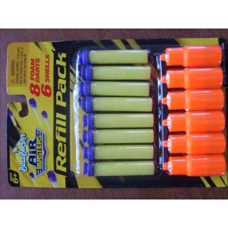 Buzz Bee Toys 8 Dart & 6 Shell Refill Pack for Double Shot, Mustang 6, Rapid Fire Tek Toys & Games