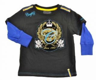 Coogi "Black & Royal Blue, Since 1969 Logo" L/S Toddler Boys Shirt (2T) Fashion T Shirts Clothing