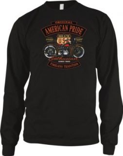American Pride Old School Motorcycle Enthusiast Mens Thermal Shirt, Timeless Tradition Since 1903 Mens Long Sleeve Thermal Clothing