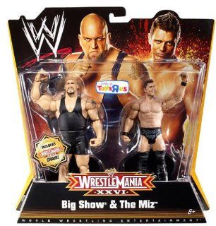 Mattel WWE Wrestling Exclusive Wrestle Mania XXVI Action Figure 2Pack Big Show The Miz Toys & Games