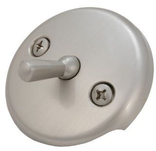 Trip Lever Face Plate for Waste & Overflow, Satin Nickel Finish   Toilet Tank Levers  