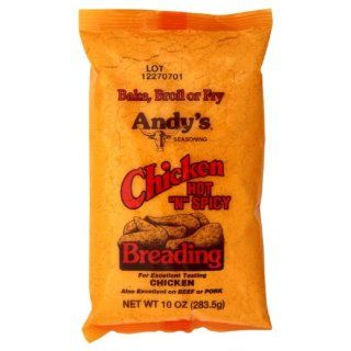 Andy's Chicken Breading Hot, 10 Ounce (Pack of 12)  Oatmeal Breakfast Cereals  Grocery & Gourmet Food