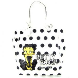 Cute Retro Polka Dots Betty Boop Since 1930 Tote Bag Purse (White/black) Clothing