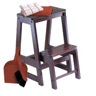 Winsome Wood Step Stool, Antique Walnut [Kitchen] P.Number 94022  