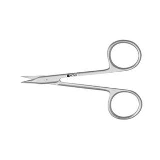 Novo Surgical Gradle Scissors Slightly Curved, Sharp Points, 3 3/4" (9.5 Cm) Science Lab Scissors