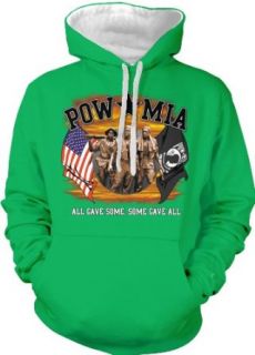 POW MIA All Gave Some, Some Gave All Two Tone Hooded Sweatshirt Clothing