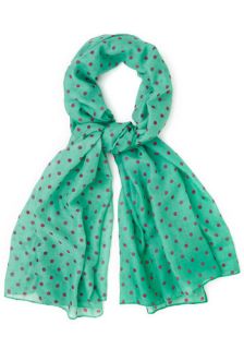 Bow to Stern Scarf in Black Dots  Mod Retro Vintage Scarves