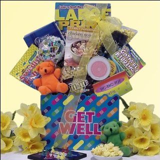 Get Well Soon Young Teen Get Well Gift Basket ~ Ages 8 13  Gourmet Gift Items  Grocery & Gourmet Food
