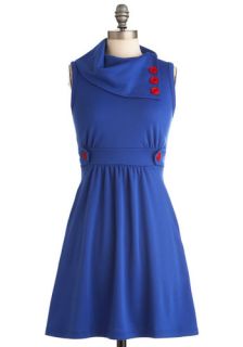 Coach Tour Dress in Azure  Mod Retro Vintage Dresses