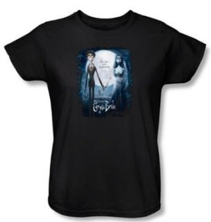 Corpse Bride Ladies T Shirt Warner Bros Movie Poster Black Shirt Clothing