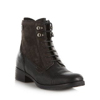 Clarks Black leather Morgan Carla low heel ankle boots