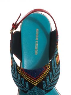 Mexican embroidered and leather sandals  Nicholas Kirkwood 