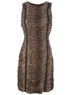 Michael Kors Leopard Print Silk Dress