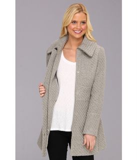 Jessica Simpson Textured Wool Coat Grey