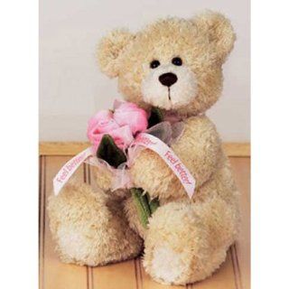 Gund Plush Bear with Flowers   Feel Better Get Well Soon, 10 Inches Toys & Games