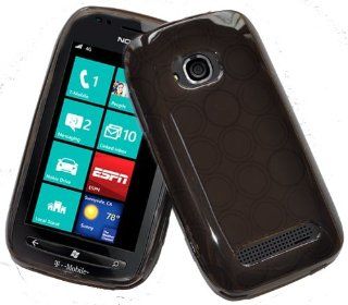 Nokia Lumia 710 Black Case cellphone cover Windows smartphone Gel with Circles Flexible Cell Phones & Accessories