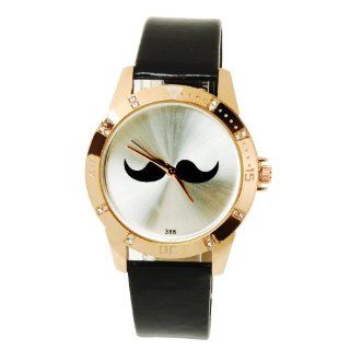 Yesurprise Mustache Schnurrbart Armbanduhr Uhr Trend Blogger Retro Vintage Watch Geschenk Gift 02# Yesurprise Uhren