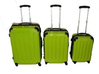 Luxus Kofferset 3   teilig Polycarbonat Trolley Koffer in Farbe Grn @ Koffer, Ruckscke & Taschen