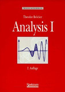 Analysis, Bd. 1 Theodor Brcker Bücher