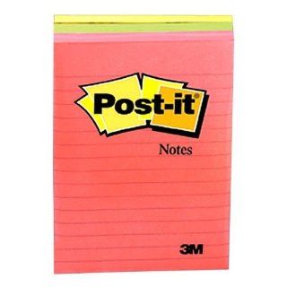 Post It Promo Pack,3 Blcke mehrfarbig,662,660,660 N, (liniert, 102 x 152 mm),3M Post it Notes Haftnotizen, Bürobedarf & Schreibwaren