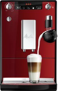Melitta E 955 102 Kaffeevollautomat Caffeo Lattea rot Latte Macchiato (Milk2Shower, 15 bar) Küche & Haushalt