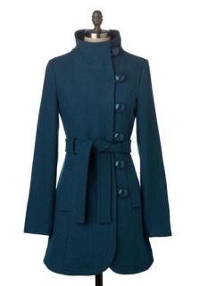 Tulle Clothing True Blue Coat  Mod Retro Vintage Coats