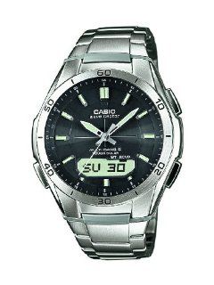 Casio Herren Armbanduhr XL Wave Ceptor Analog   Digital Quarz Edelstahl WVA M640D 1AER Uhren