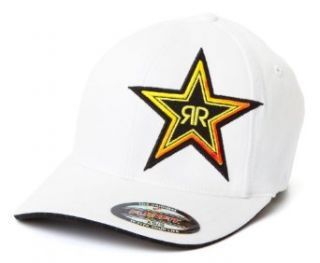 Fox Racing   Rockstar Fade Flexfit Hat   White (XS/S, White) Auto